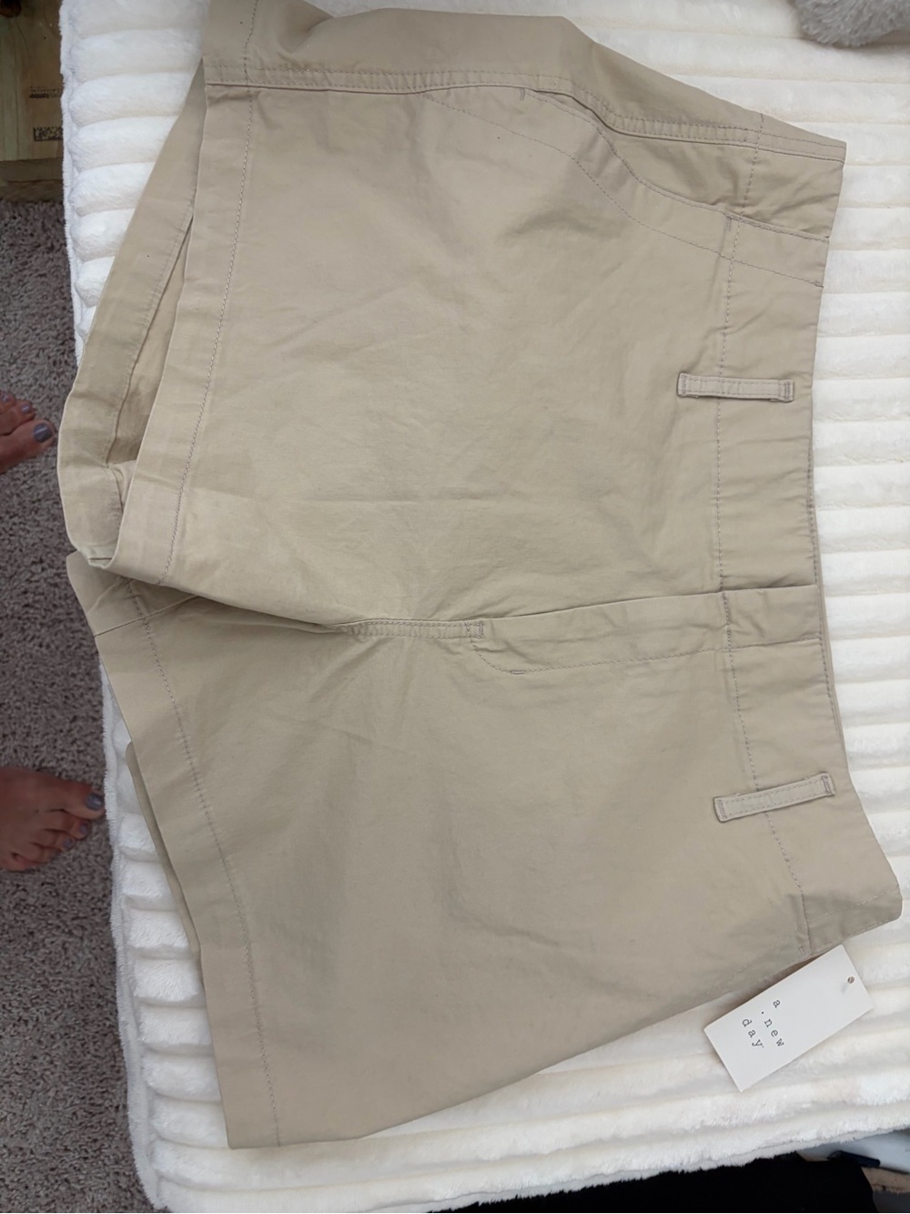 a new day Beige Cargo Shorts - Women's